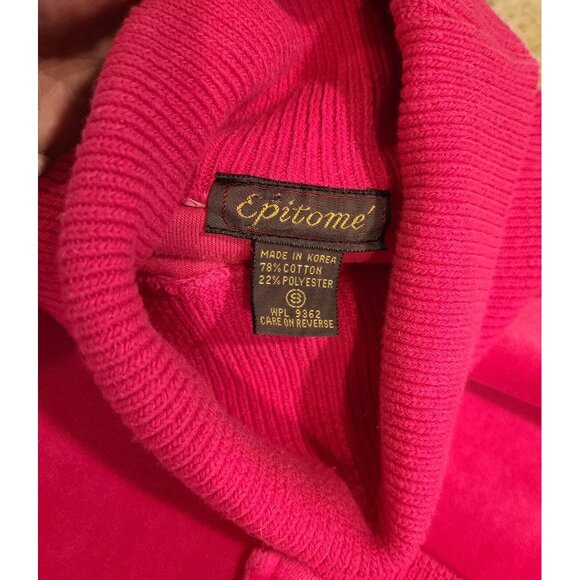 Vintage Epitome Women's S  Matching 2 Piece Velour Tracksuit Leisure Suit Pink - Picture 9 of 16